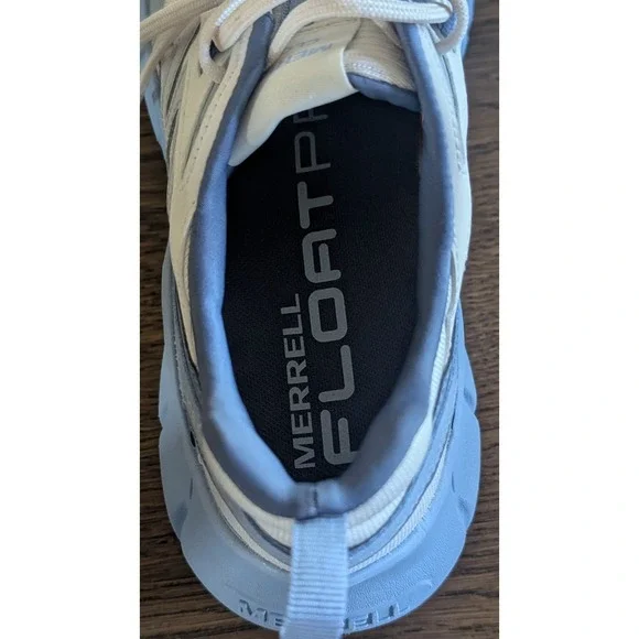 Merrell Clover Tech Sneaker, white and blue, Woman's Everyday Sneaker Size 9.5 - Picture 9 of 10